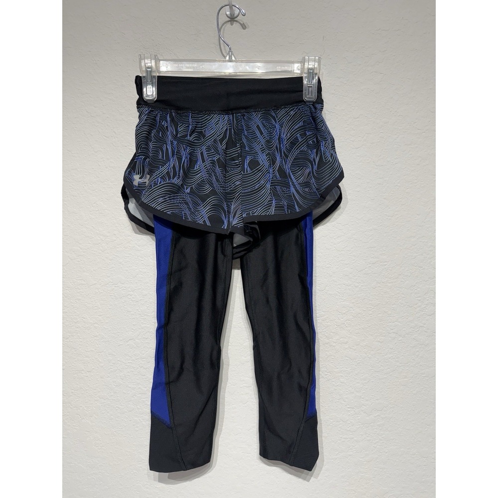 UNDER ARMOUR Women's Fly Fast Printed Shapri Capri 1309195-003 NWT $70 XS